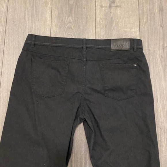 Brax Cooper Fancy Black Cotton Pants Size 40 - Picture 9 of 12